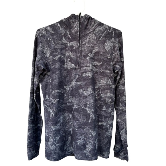 Lululemon Outrun the Elements 1/2 Zip Sweatshirt - Size 4 - Gray Camo - Picture 2 of 13